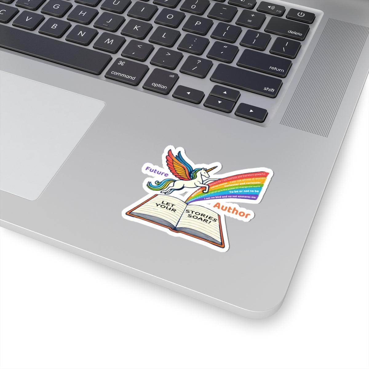 Future Author Alicorn - Kiss Cut Stickers - Brightsee
