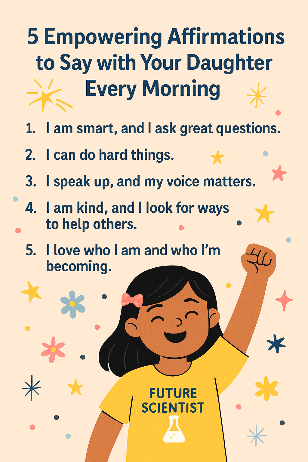 5 Empowering Affirmations to Say with Your Daughter Every Morning