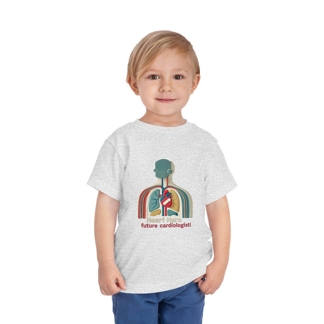 Future Cardiologist - Heart Bandage - Toddler Short Sleeve - Brightsee