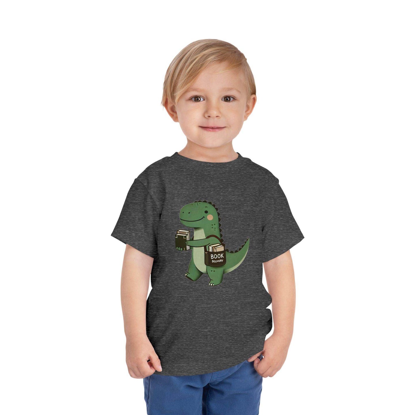 Dino Book Delivery - Toddler Short Sleeve - Brightsee