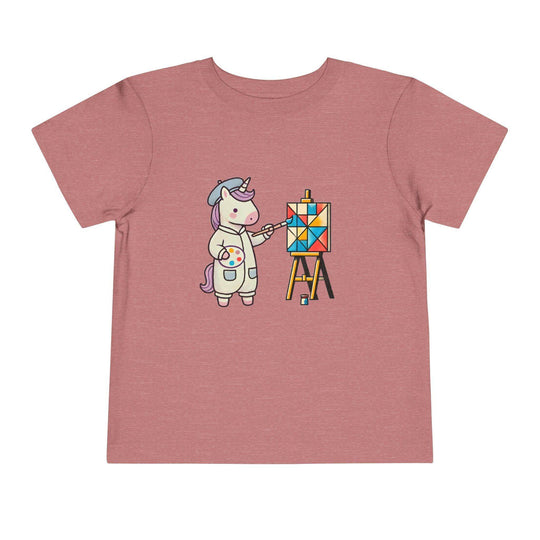 Painting Unicorn - Toddler Short Sleeve - Brightsee
