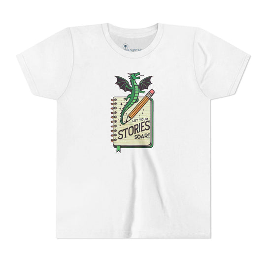 Let Your Stories Soar - Dragon - Youth Short Sleeve - Brightsee