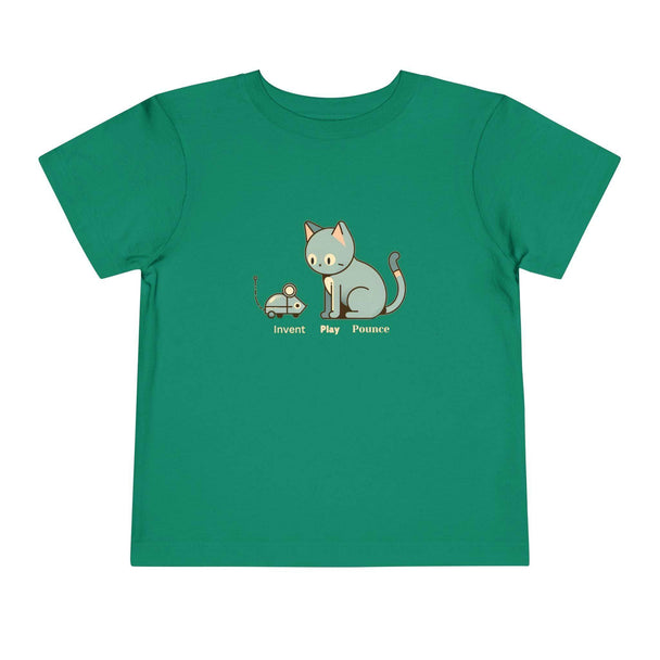 Robot Mouse and Cat - Toddler Short Sleeve - Brightsee