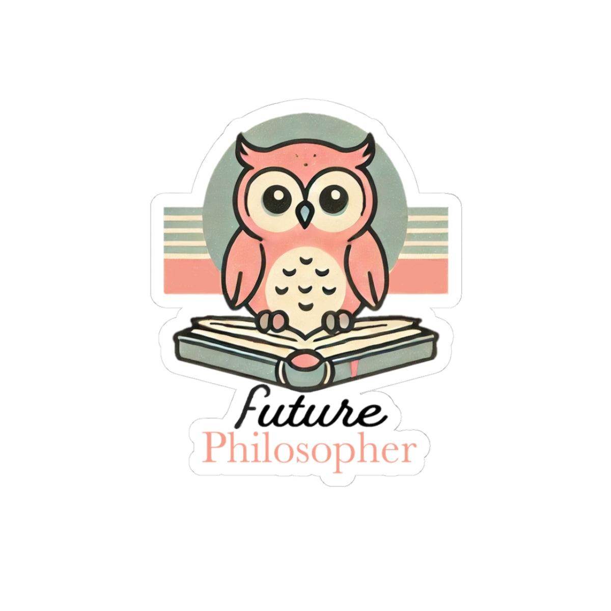 Future Philosopher Owl Kiss-Cut Stickers - Brightsee