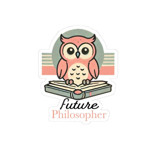 Future Philosopher Owl Kiss-Cut Stickers - Brightsee