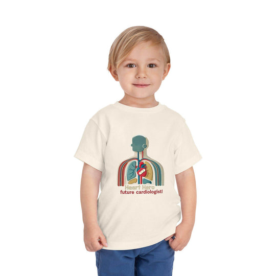 Future Cardiologist - Heart Bandage - Toddler Short Sleeve - Brightsee