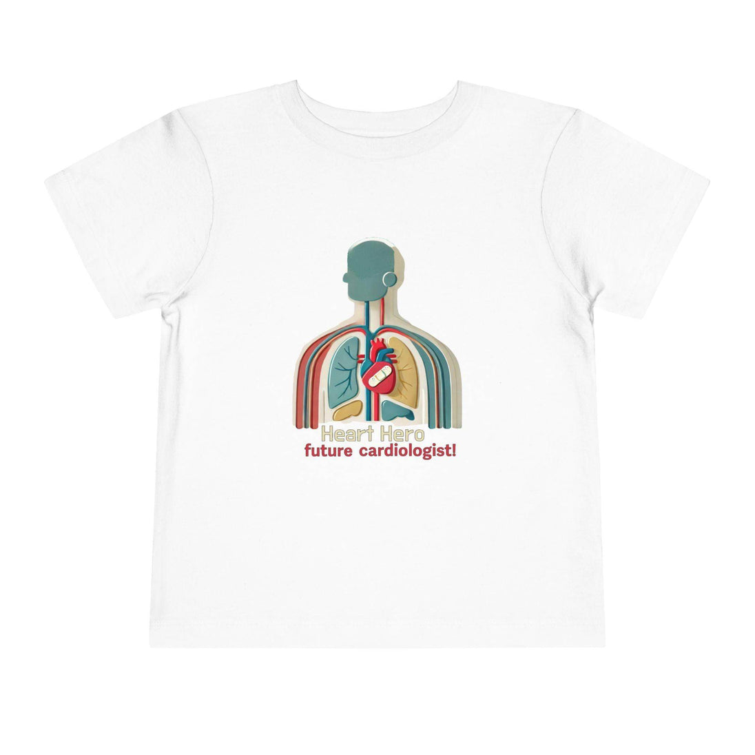 Future Cardiologist - Heart Bandage - Toddler Short Sleeve - Brightsee