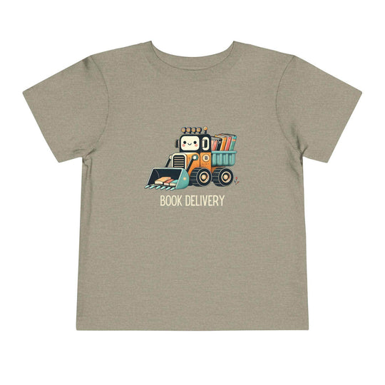 Book Delivery Bulldozer - Toddler Short Sleeve - Brightsee