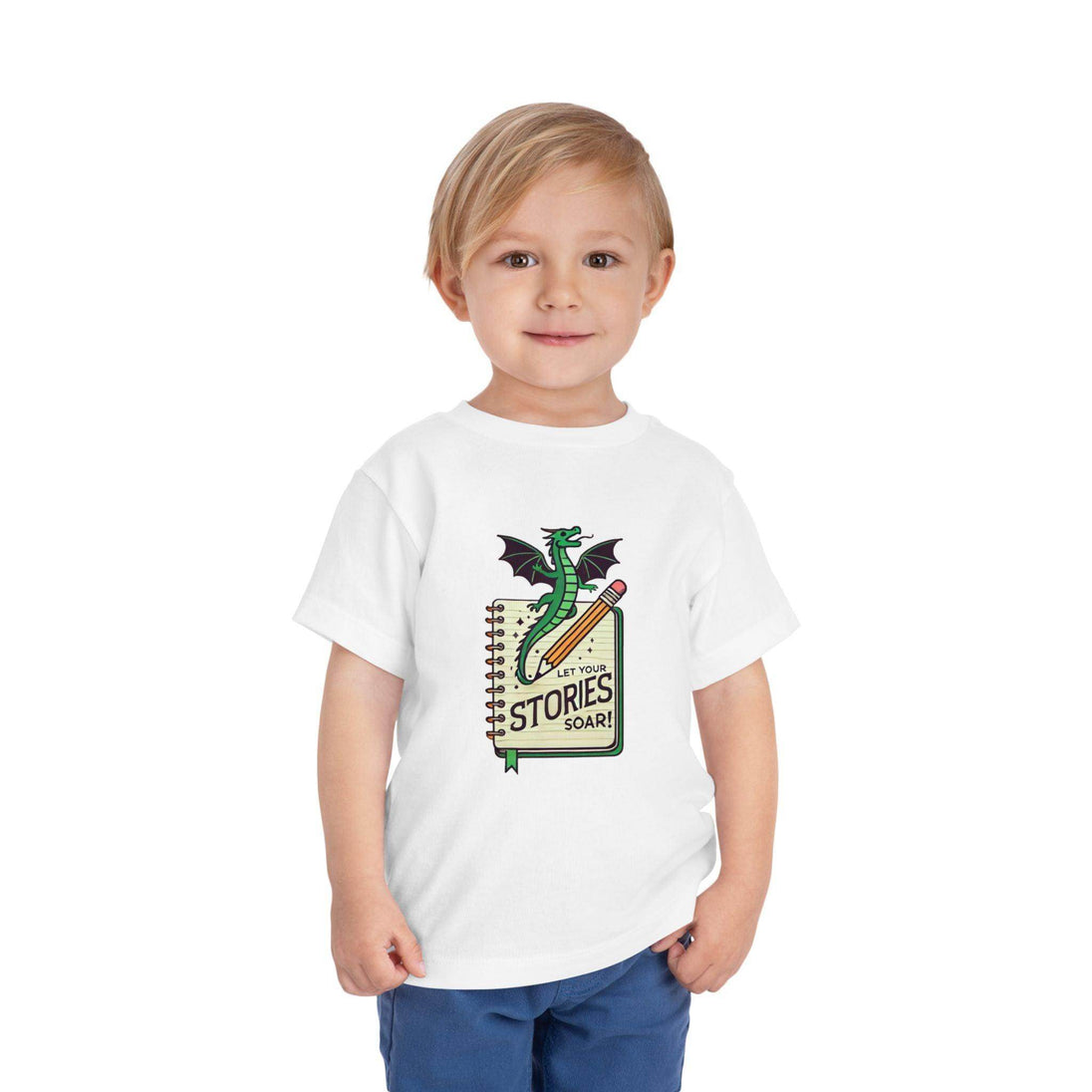 Let Your Stories Soar - Dragon - Toddler Short Sleeve - Brightsee