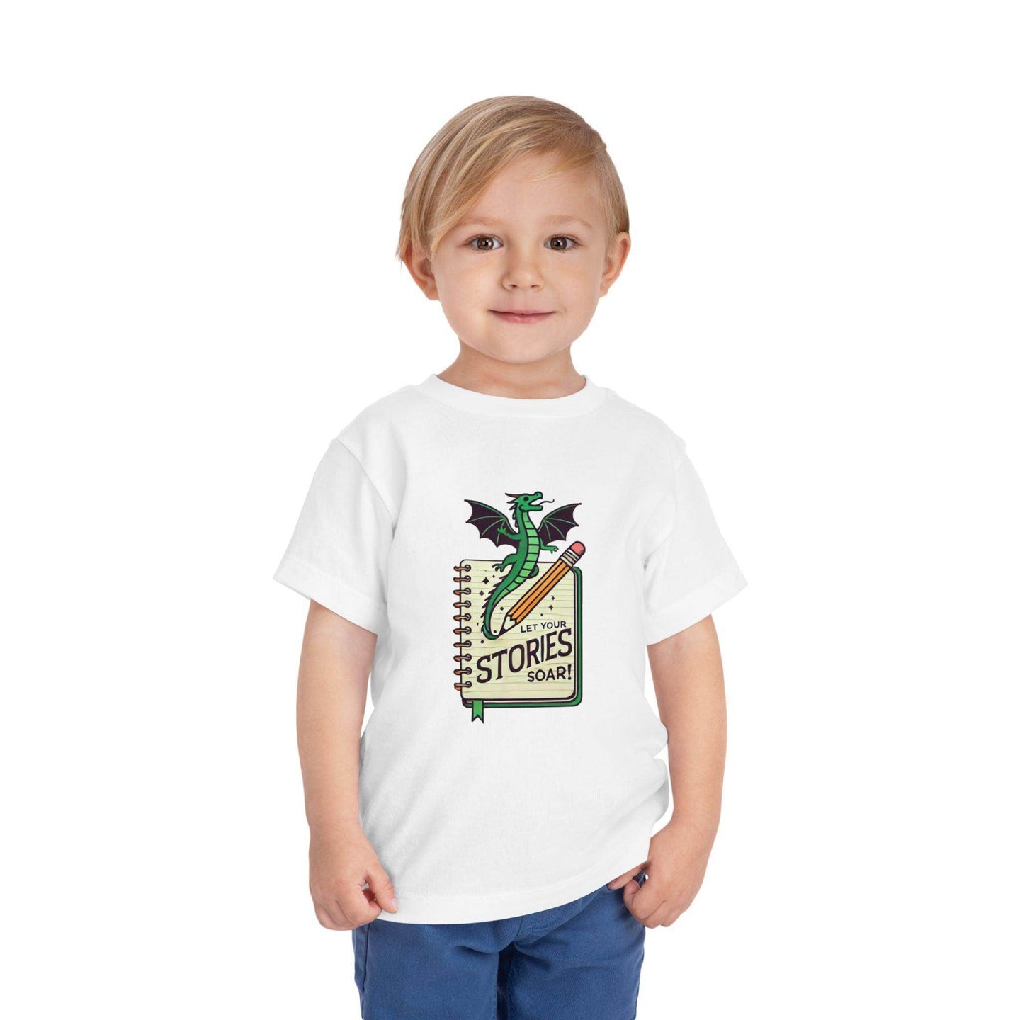 Let Your Stories Soar - Dragon - Toddler Short Sleeve - Brightsee