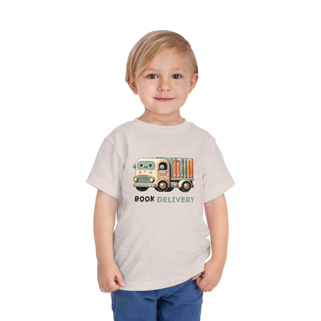 Book Delivery Truck - Toddler Short Sleeve - Brightsee