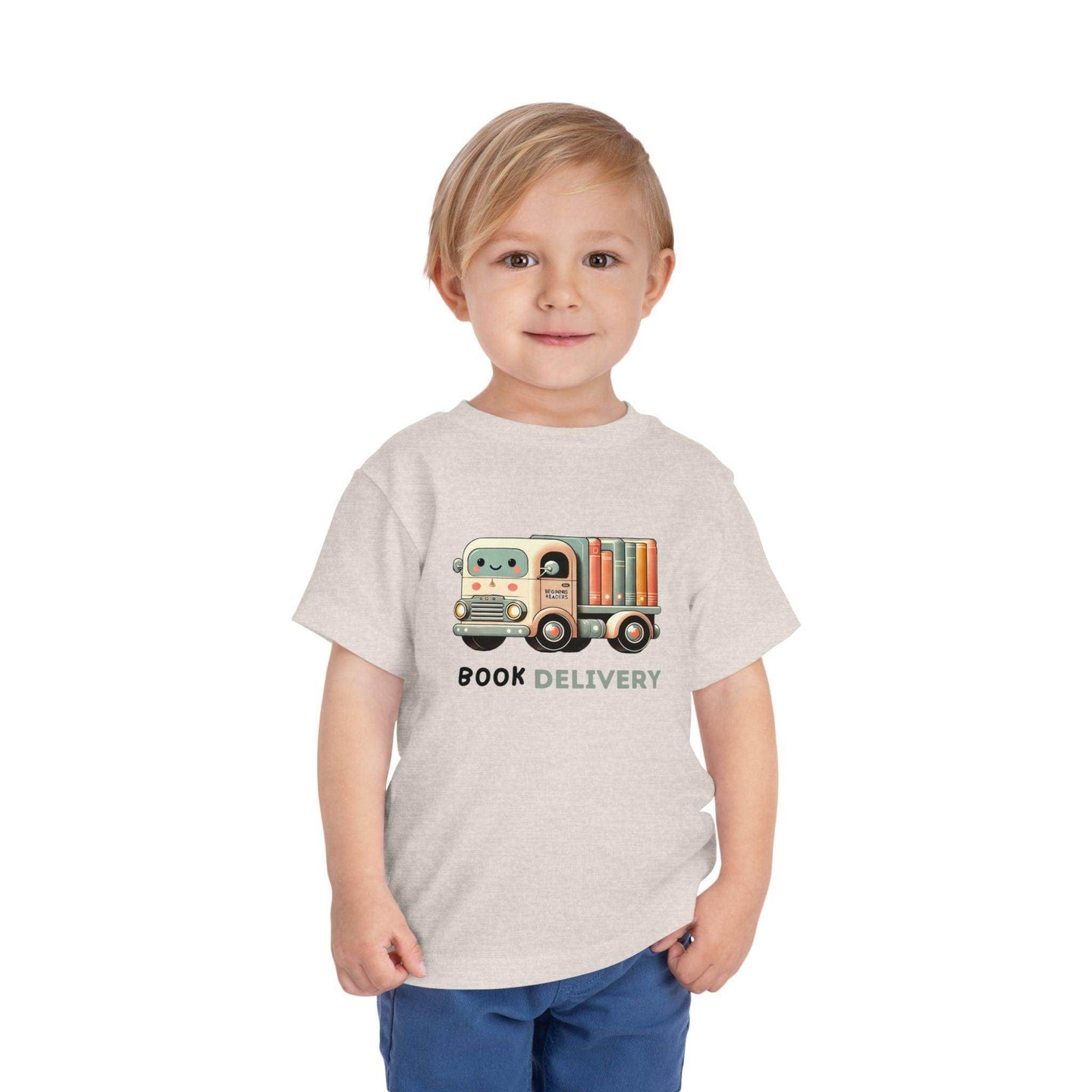 Book Delivery Truck - Toddler Short Sleeve - Brightsee