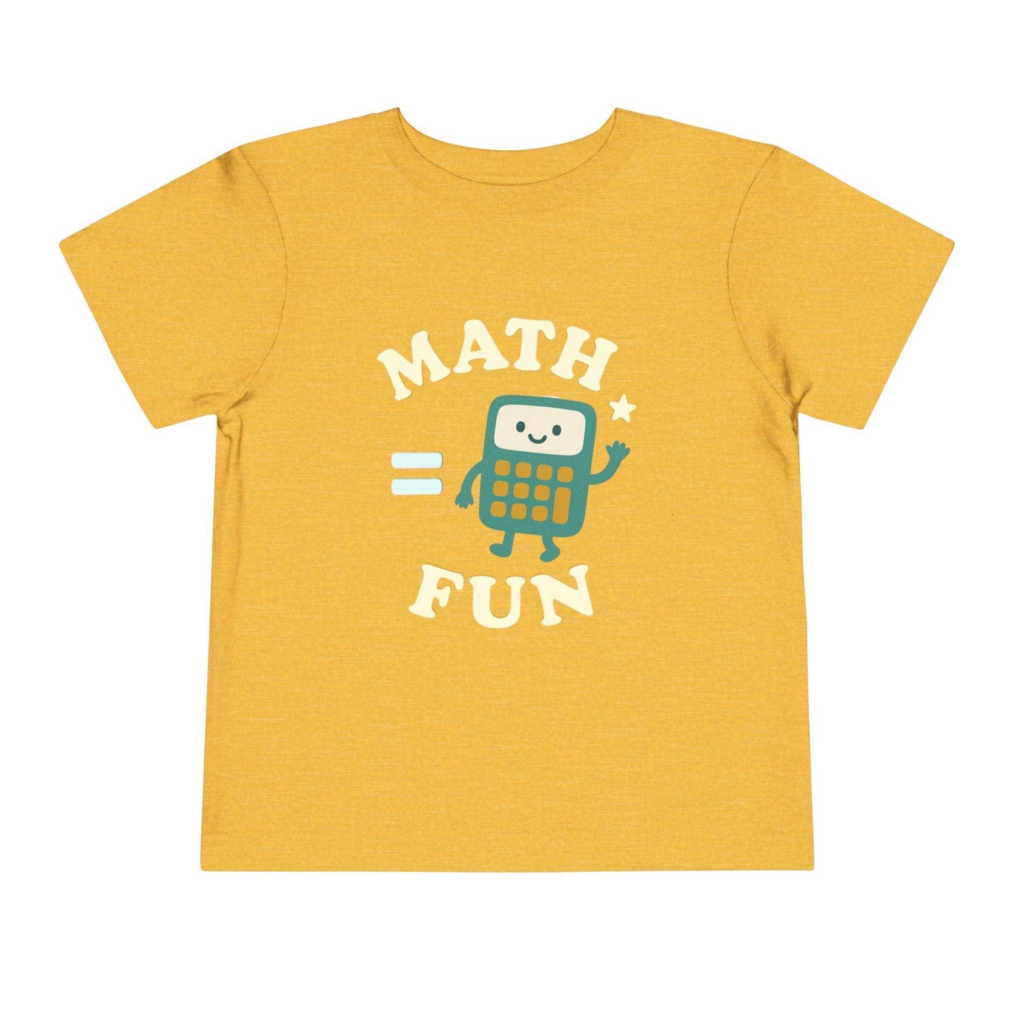 Math is Fun Cute Calculator - Toddler Short Sleeve - Brightsee