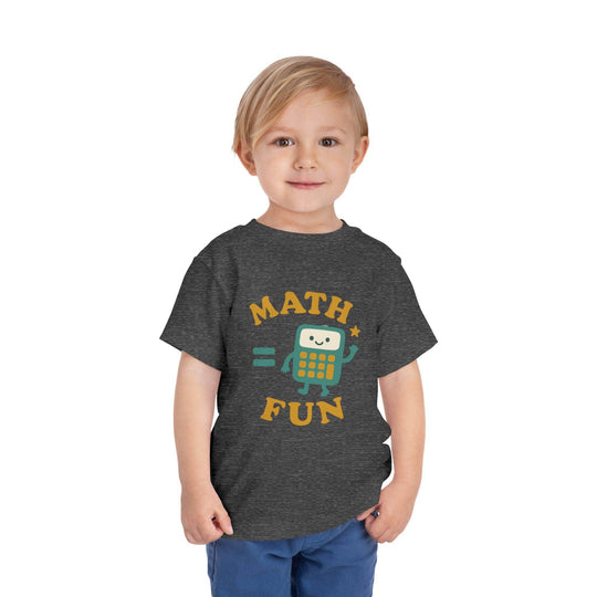 Math is Fun Cute Calculator - Toddler Short Sleeve - Brightsee