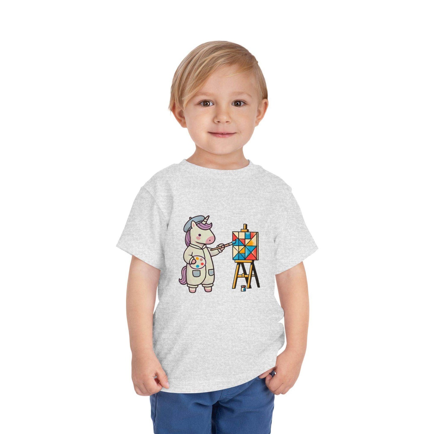 Painting Unicorn - Toddler Short Sleeve - Brightsee