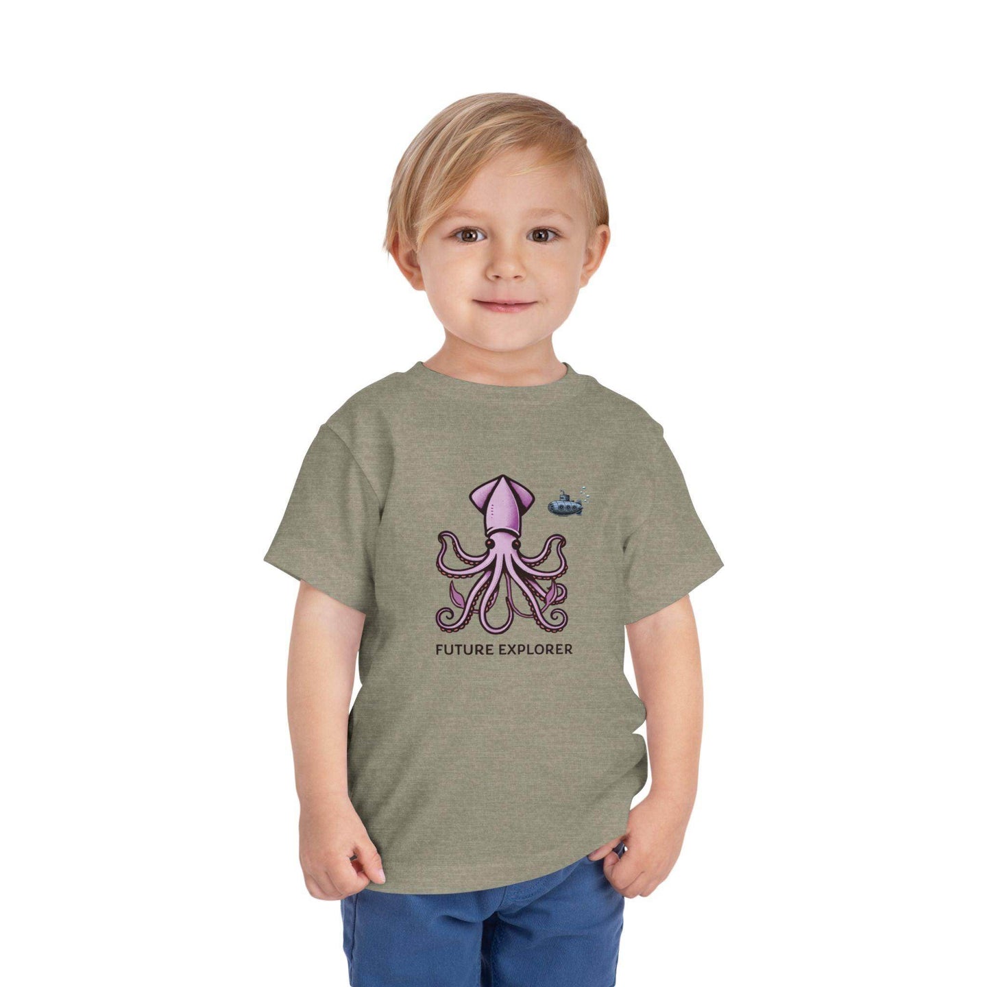 Future Explorer Squid - Toddler Short Sleeve - Brightsee