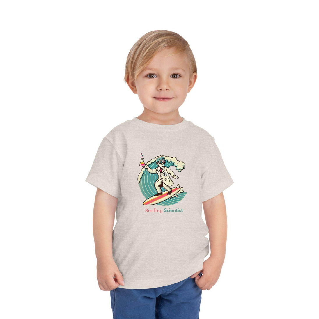 Surfing Scientist - Toddler Short Sleeve - Brightsee