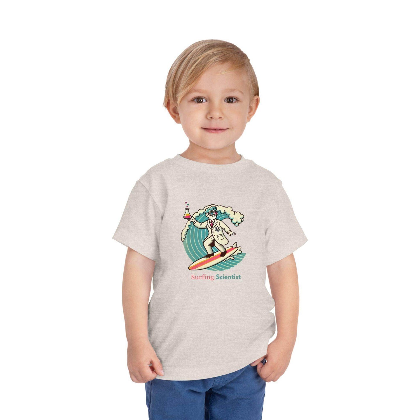 Surfing Scientist - Toddler Short Sleeve - Brightsee