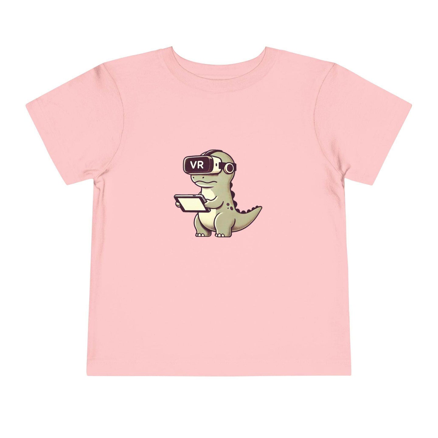VR Dinosaur - Toddler Short Sleeve Tee - Brightsee