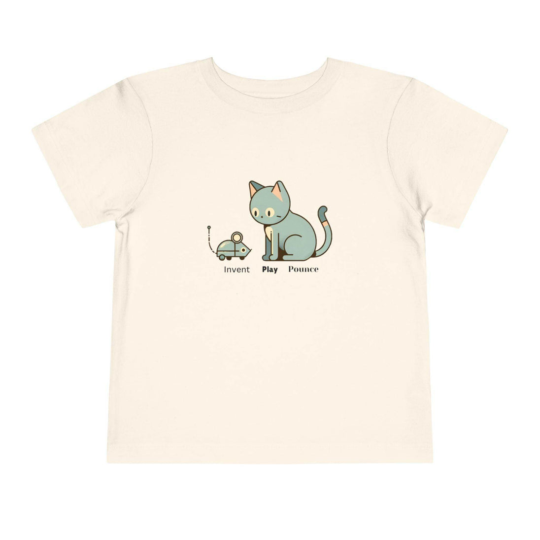 Robot Mouse and Cat - Toddler Short Sleeve - Brightsee