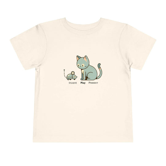 Robot Mouse and Cat - Toddler Short Sleeve - Brightsee
