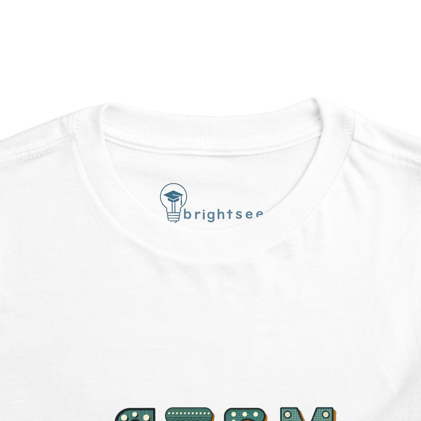 STEM Construction Bot on Ladder - Toddler Short Sleeve - Brightsee