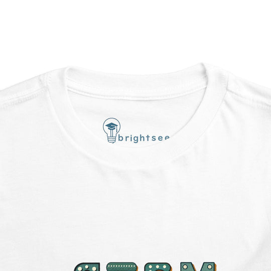 STEM Construction Bot on Ladder - Toddler Short Sleeve - Brightsee