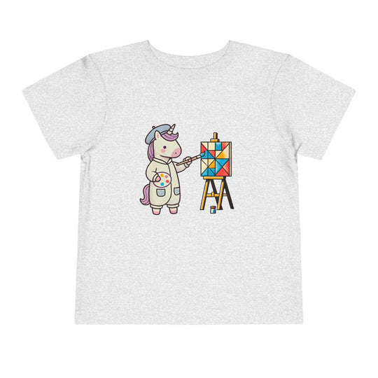 Painting Unicorn - Toddler Short Sleeve - Brightsee