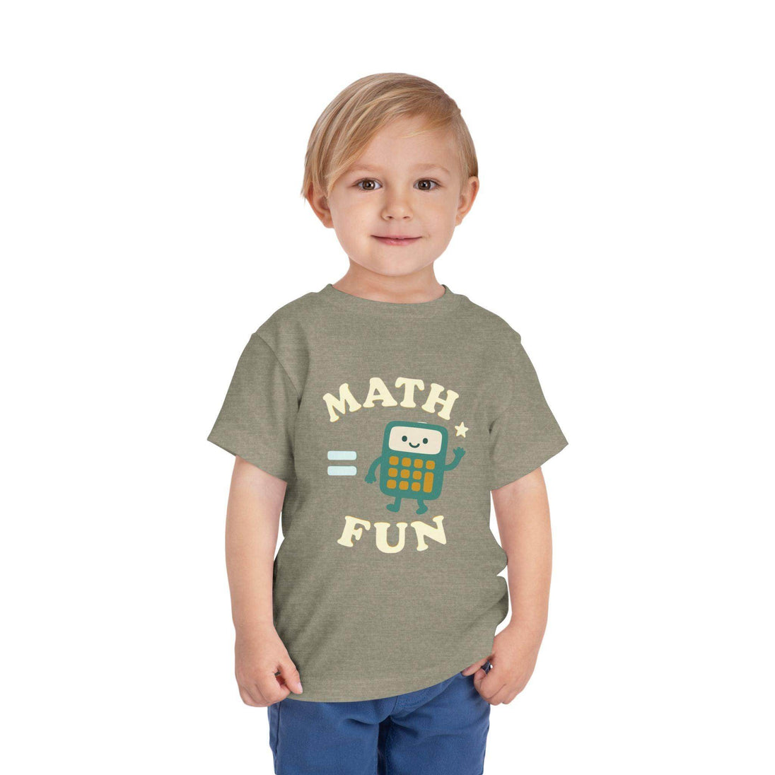 Math is Fun Cute Calculator - Toddler Short Sleeve - Brightsee