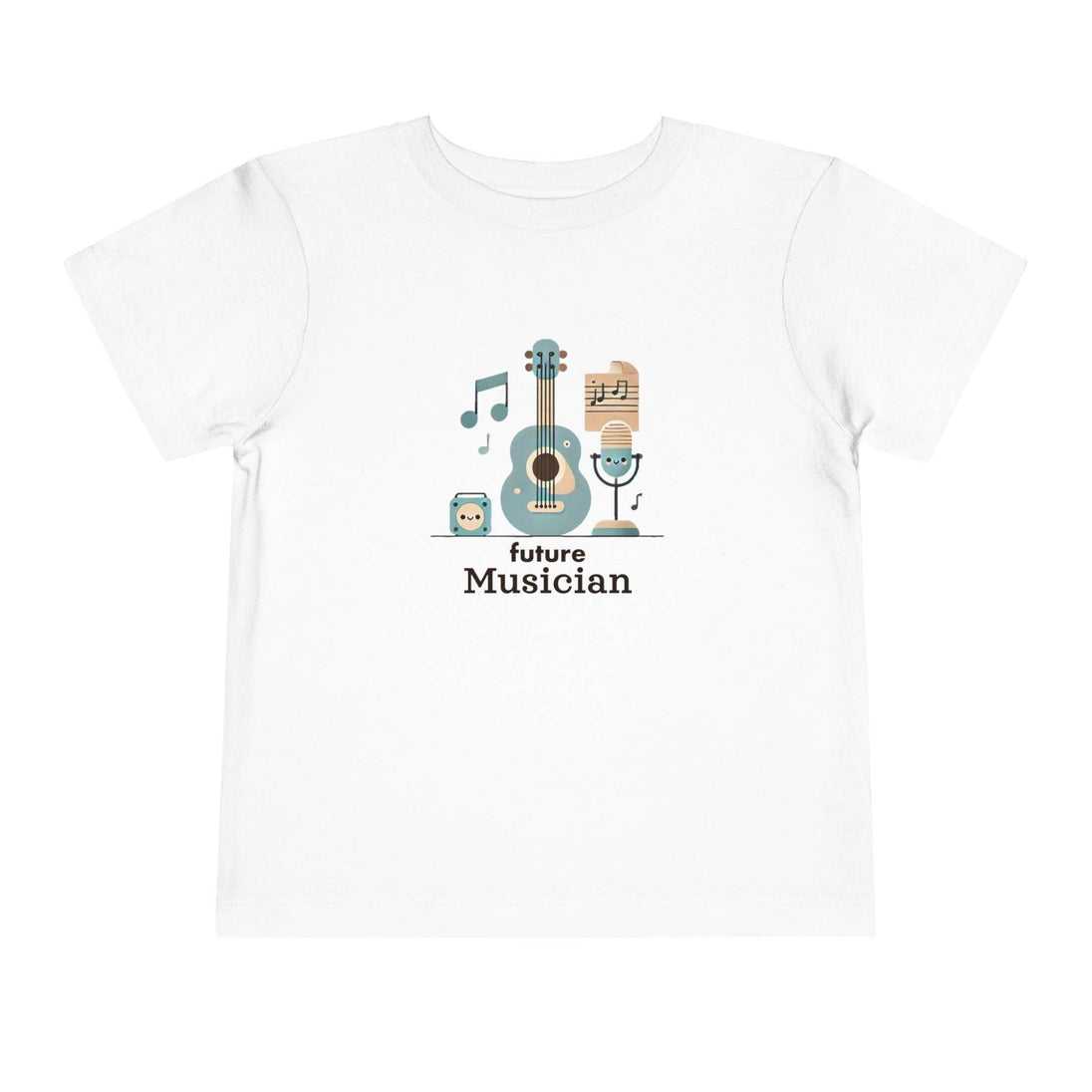 Future Musician Guitar Note - Toddler Short Sleeve - Brightsee