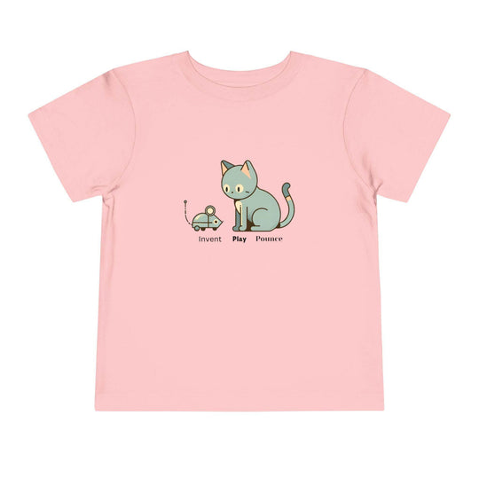 Robot Mouse and Cat - Toddler Short Sleeve - Brightsee
