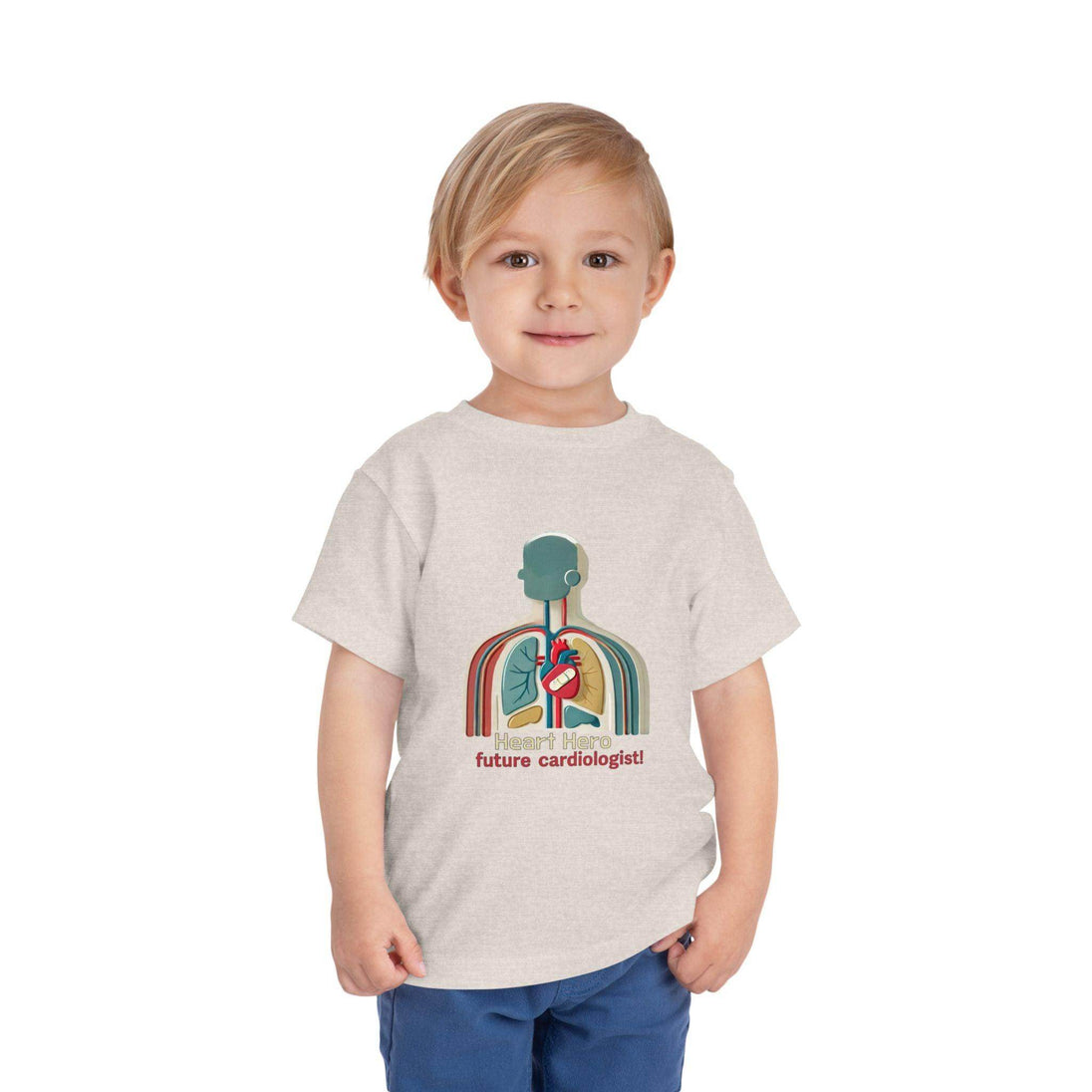 Future Cardiologist - Heart Bandage - Toddler Short Sleeve - Brightsee