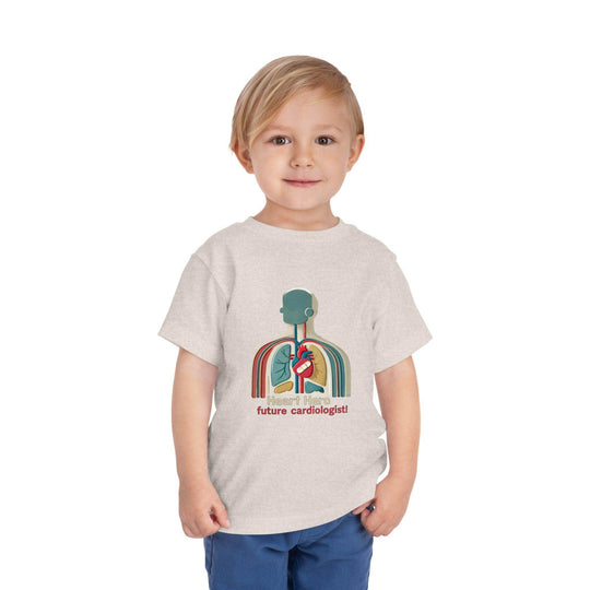 Future Cardiologist - Heart Bandage - Toddler Short Sleeve - Brightsee