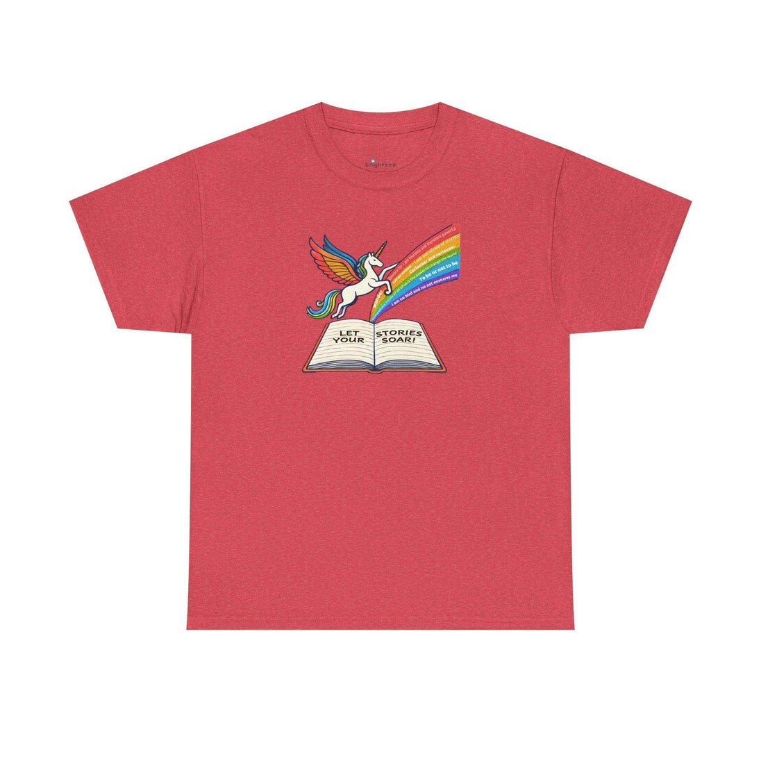 Alicorn Reading - Adult Unisex Heavy Cotton - Brightsee