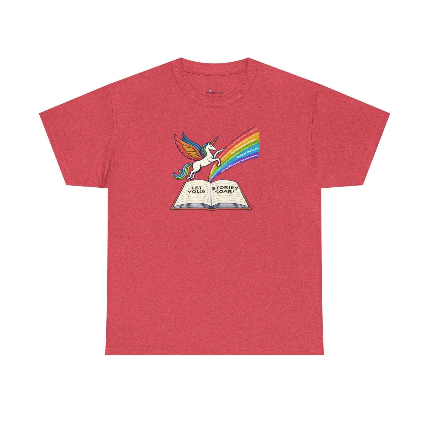 Alicorn Reading - Adult Unisex Heavy Cotton - Brightsee