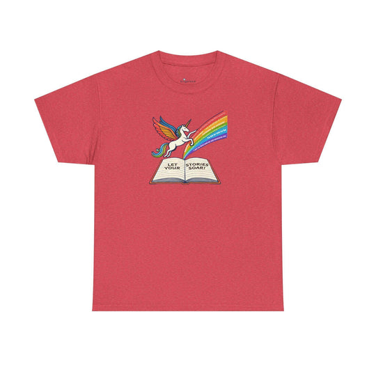 Alicorn Reading - Adult Unisex Heavy Cotton - Brightsee