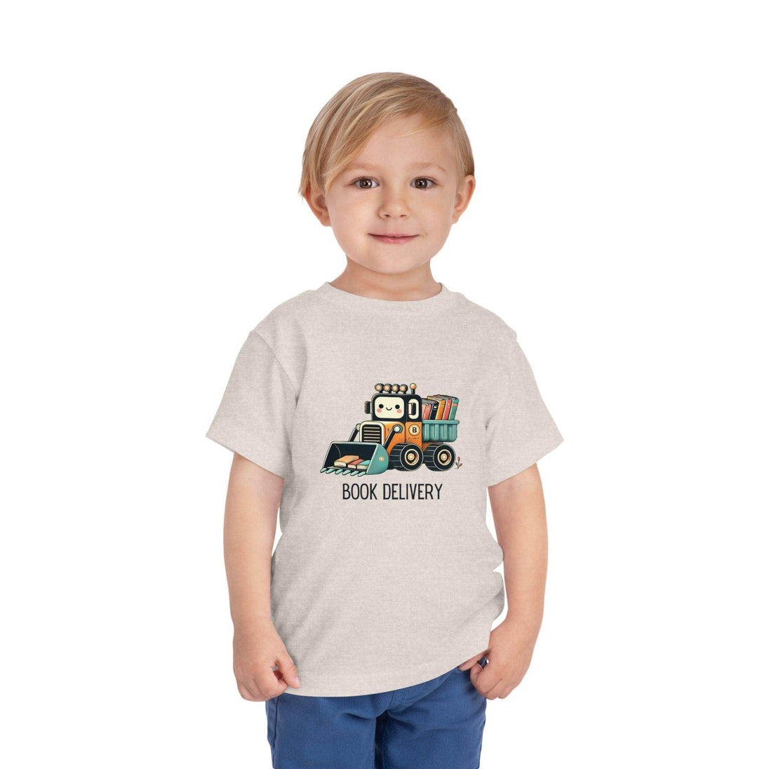 Book Delivery Bulldozer - Toddler Short Sleeve - Brightsee