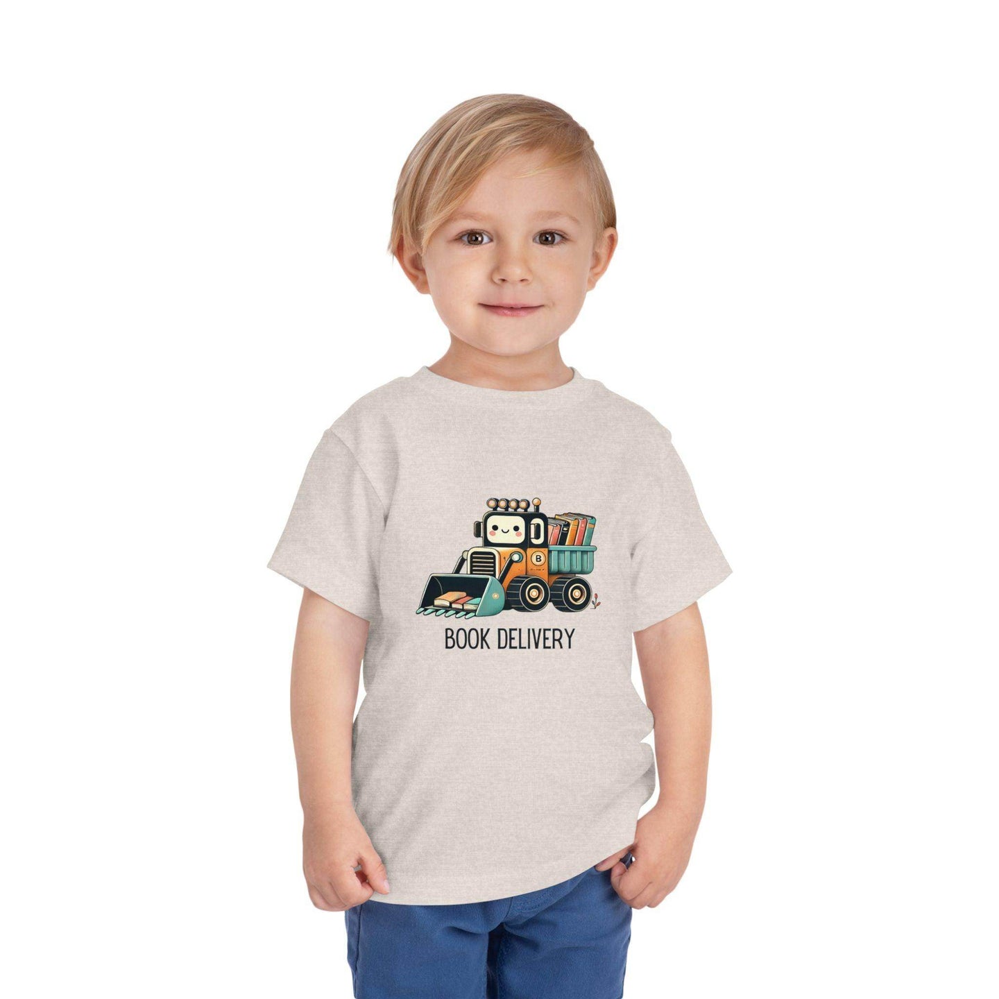 Book Delivery Bulldozer - Toddler Short Sleeve - Brightsee