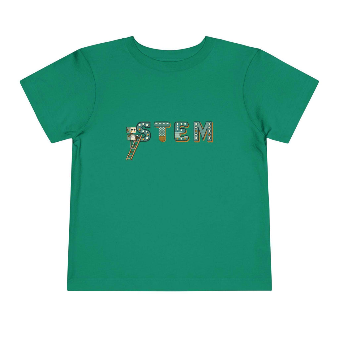 STEM Construction Bot on Ladder - Toddler Short Sleeve - Brightsee