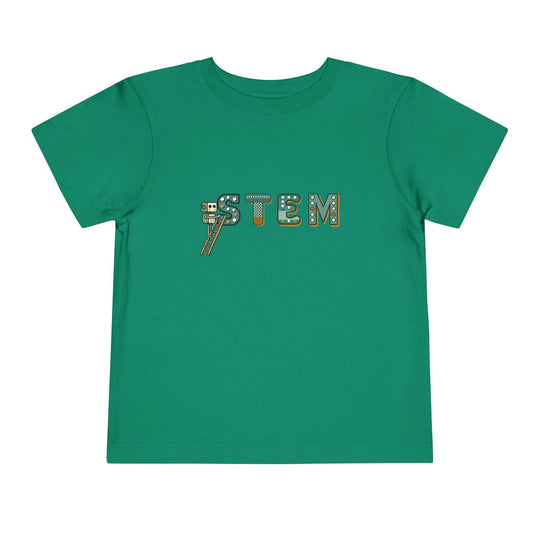 STEM Construction Bot on Ladder - Toddler Short Sleeve - Brightsee