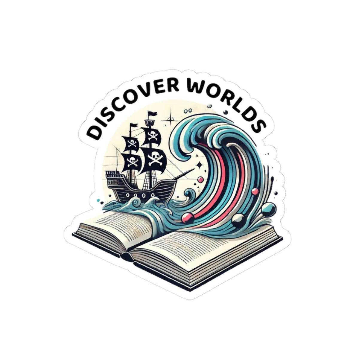 Discover Worlds Kiss-Cut Stickers - Brightsee