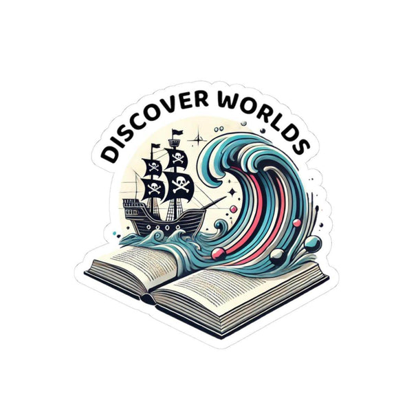 Discover Worlds Kiss-Cut Stickers - Brightsee