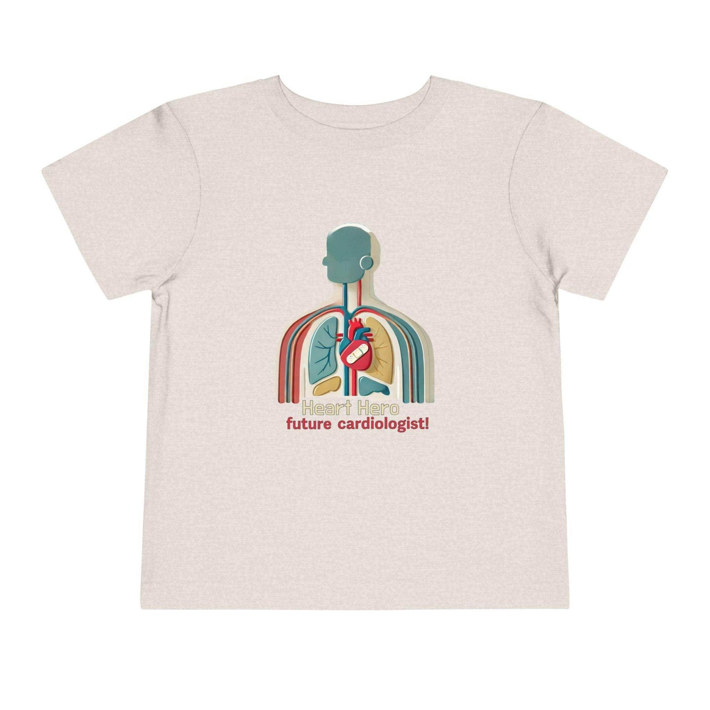 Future Cardiologist - Heart Bandage - Toddler Short Sleeve - Brightsee