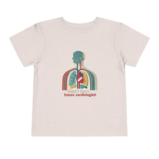Future Cardiologist - Heart Bandage - Toddler Short Sleeve - Brightsee