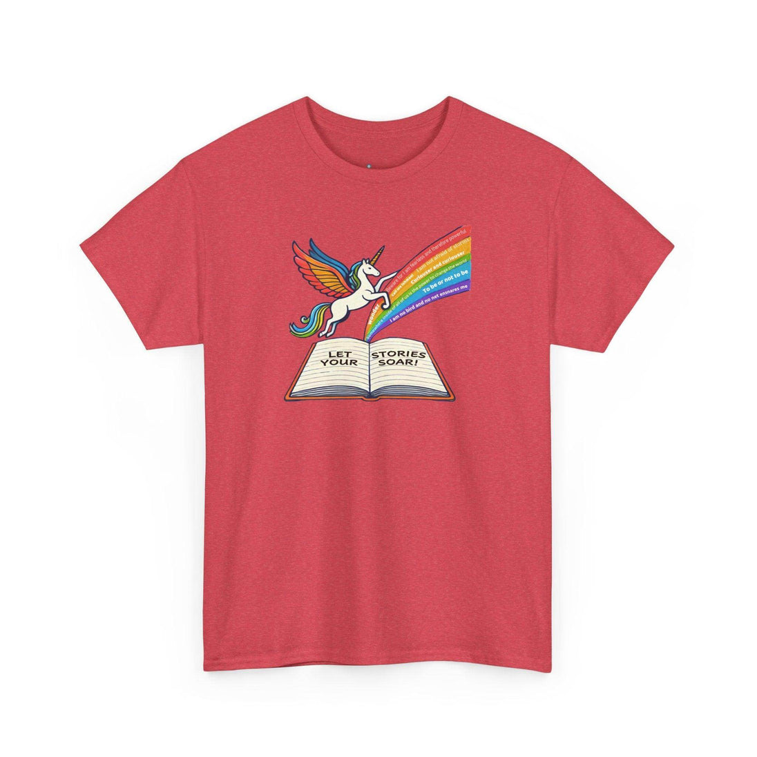 Alicorn Reading - Adult Unisex Heavy Cotton - Brightsee