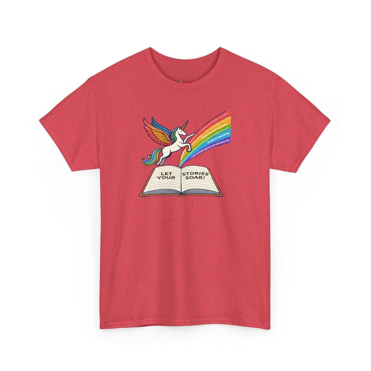 Alicorn Reading - Adult Unisex Heavy Cotton - Brightsee