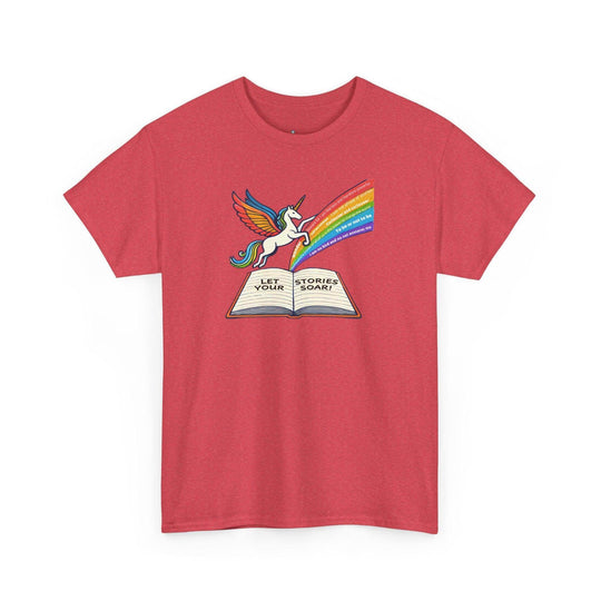 Alicorn Reading - Adult Unisex Heavy Cotton - Brightsee