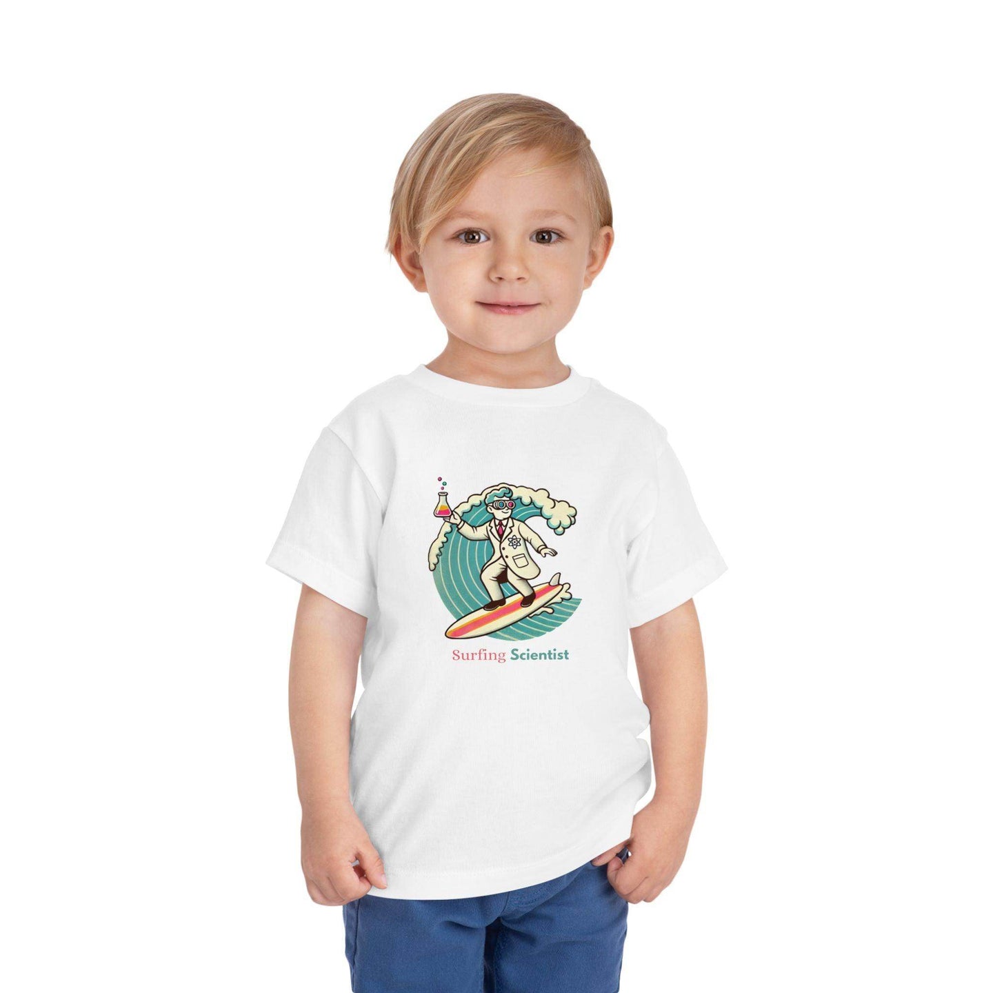 Surfing Scientist - Toddler Short Sleeve - Brightsee