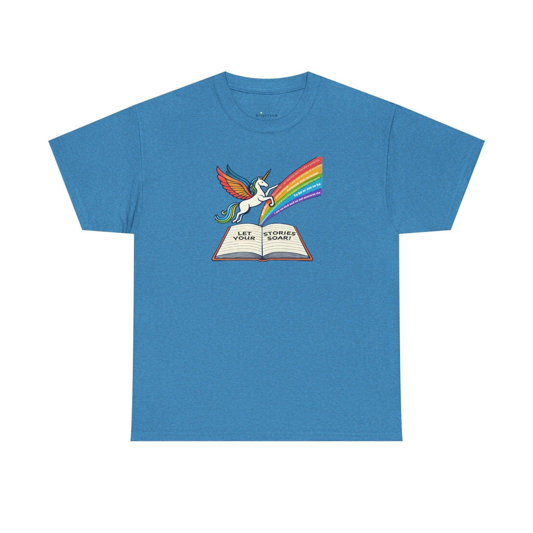 Alicorn Reading - Adult Unisex Heavy Cotton - Brightsee