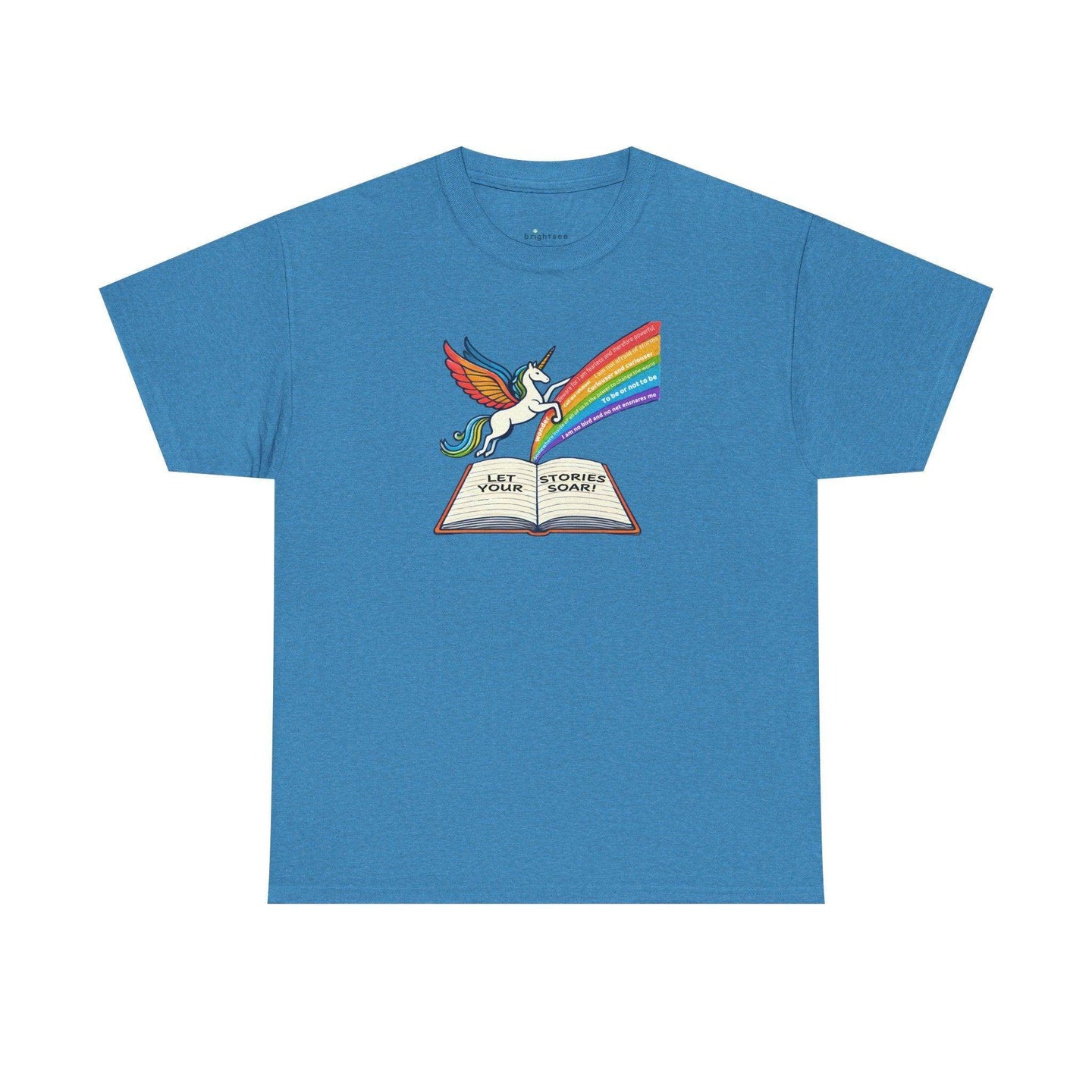 Alicorn Reading - Adult Unisex Heavy Cotton - Brightsee